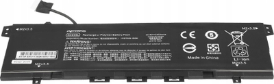 Bateri laptopi Movano KC04XL, 15.4V 3454mAh, për HP Envy x360 13, e zezë