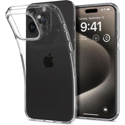 Këllëf telefoni Spigen Liquid Crystal për iPhone 15 Pro Max 6.7", i tejdukshëm