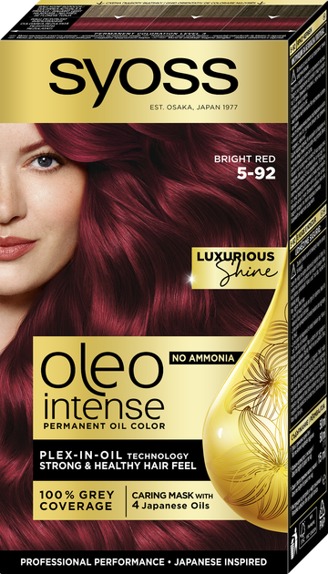 Ngjyrë për flokë Syoss Ole, 5-92 Bright Red, 115 ml