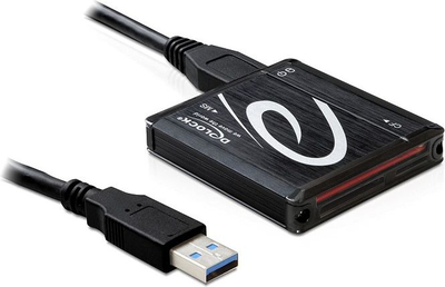 Lexues karte USB 3.0 Delock 91704, i jashtëm, ngjyrë e zezë
