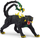 Figurë lodër Schleich Panther Ghost, plastike, për kalamaj, e zezë