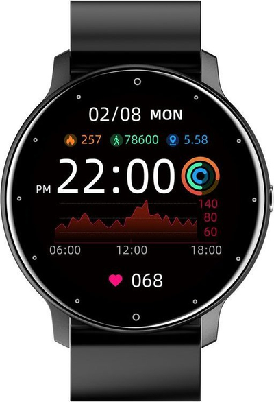 Паметен часовник Gravity GT1-5, спортски, Bluetooth, црн
