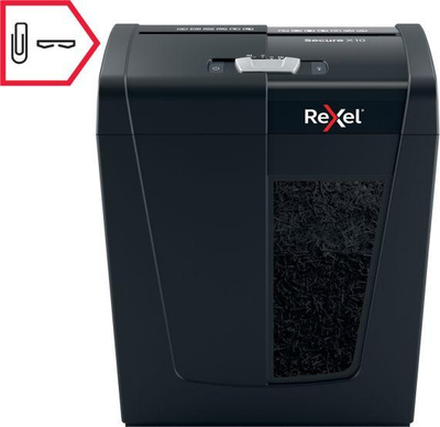 Grirëse letrash Rexel Secure X10, P-4, e zezë