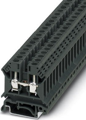 Bllok terminali Phoenix Contact TB 6 I Essential, 2 përçues, 6mm², 41A, 800V, gri e errët