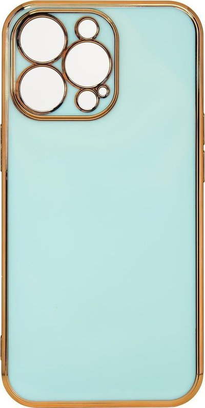 Futrollë telefoni Hurtel Lighting Color Case për iPhone 12 Pro Max, xhel, kornizë ari, mente