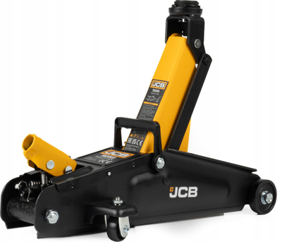 Krik hidraulik për makinë JCB 2T, mban deri 2 ton, me rrota, verdh e zez