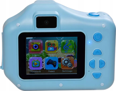 Aparat fotografik për fëmijë Denver KPC-1370, ekran 2.8", 1440p, 64GB, blu