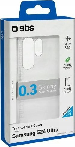 Mbrojtëse telefoni SBS Skinny Cover Samsung Galaxy S24 Ultra, transparente, e butë dhe fleksibile