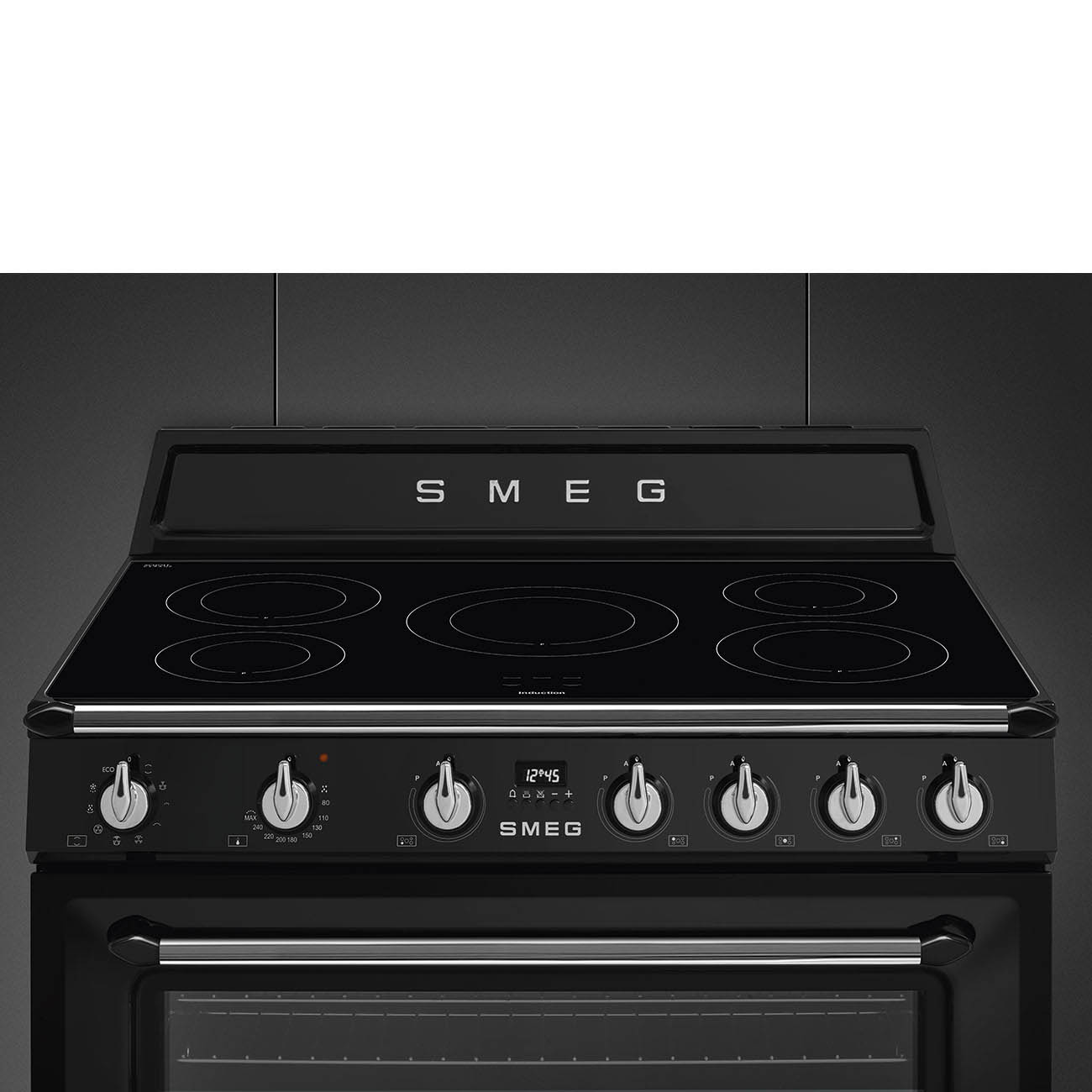Sobë SMEG Victoria Aesthetic TR90IBL2, 90x60 cm, 10600 W, e zezë 4