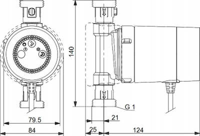 Pompe qarkulluese Grundfos Comfort 15-14 BXDT PM, 7W, 10 bar, e kuqe