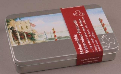 Set kartolina akvareli Hahnemühle, 30 copë, A6, në kuti metalike