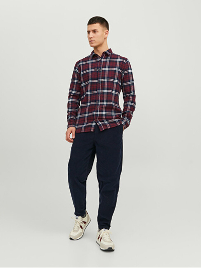 Këmishë Jack&Jones JJPLAIN Slim Fit 12237039 Port Royale