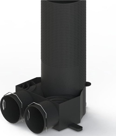 Kuti shpërndarje ajri Komponentum Air Distribution Box Slim DN125, 2x75