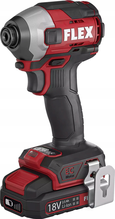 Vidavit me goditje pa kabllo Flex 18.0-EC-HD, 18V, 2x 5.0Ah, e kuqe e zezë