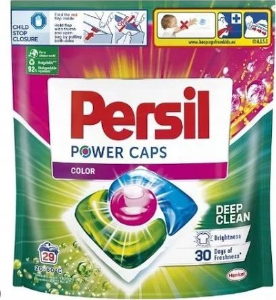 Detergjent me kapsula Persil Power Caps, 3 dhoma, për me ruajt ngjyrat