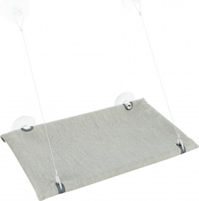 Shtrat dritarjeje për mace Trixie TX-43209, me velur, 50x30 cm, gri