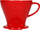 Филтер за кафе од порцелан Melitta 1x4, pour over, црвен