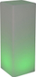 Lampë dyshemeje Eurotrail me bateri, katrore LED, 80 cm, RGB, e bardhë