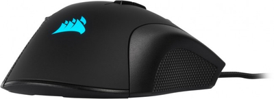 Гејминг глушец Corsair IRONCLAW RGB, 18000 DPI, со кабел, црн