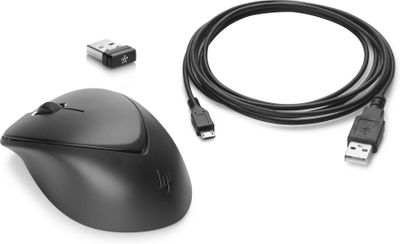 HP Premium безжичен оптички глушец, USB, црн