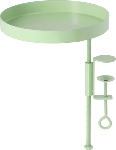 Tabaka rrethore për bimë Esschert Design M, me kapëse, metal, e gjelbër