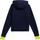 Bluzë me kapuç 4F W H4L21-BLD025 31S, për goca, pambuk poliester, blu navy