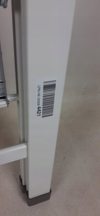 Shkallë alumini Wenko Premium, 3 shkallë, palosëse, e bardhë