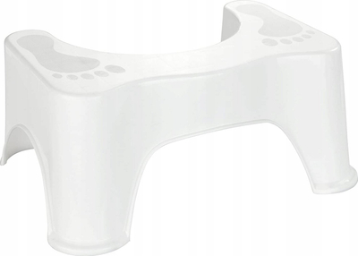Stol tualeti Secura, ergonomik, plastikë e fortë, i bardhë