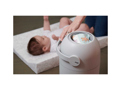 Kosh për pelena Magic Diaper Pail, 40L, sistem kundra erës, gri concrete