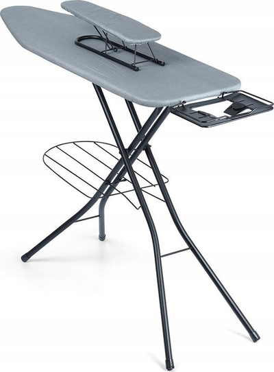Deska hekurosje Comfortable, me mbajtëse hekuri, palosëse, gri