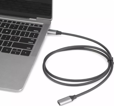 Kabllo zgjatues USB C RoGer RO USBC EXT 1M BK, 10 Gbps, 1 m, i zi