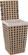 Shportë rrobash 5five Paper Laundry Basket 15L, 15 litra, me kapak, bezhë me të zezë
