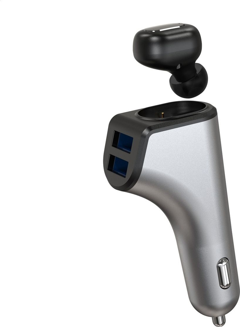 Karikues makine Platinet 2in1, 2xUSB 3.1A + Duo kufjesh Bluetooth [44639]