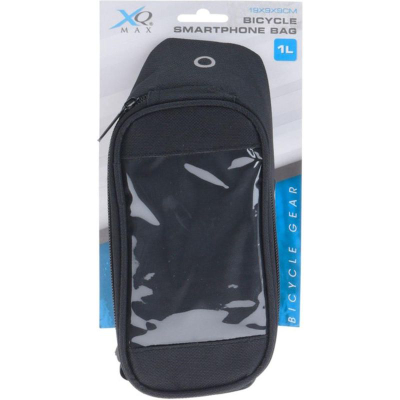 Çantë biçiklete XQ Max, 1L, me xhep për telefon, e zezë
