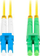 Kabllo fibër optike Lanberg Patchcord SM, LC APC në LC UPC, 2m, e verdhë