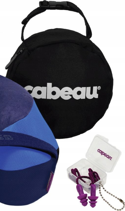 Jastëk udhëtimi Cabeau The Neck's Evolution S3, memory foam, me çantë për ta çuar me vete, i kuq e zi