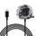 Mikrofon lavalier Puluz PU426, kabëll 1.5 m, Lightning, i zi