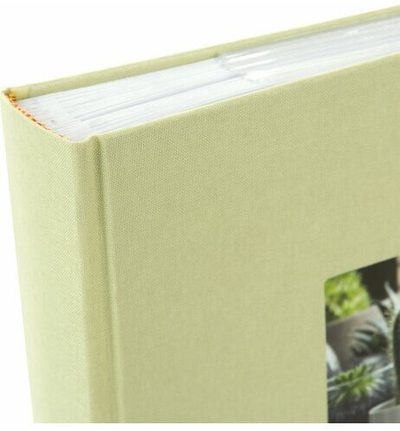 Album fotografish Goldbuch Bella Vista, 10x15, 200 faqe me xhepa, 23x23 cm, jeshile lime