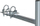 Konzolë universale për antenë Handle Balk 450, krah 45 cm, çelik i galvanizuar, e argjendtë
