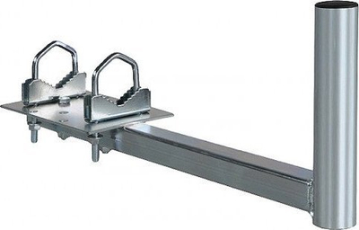 Konzolë universale për antenë Handle Balk 450, krah 45 cm, çelik i galvanizuar, e argjendtë