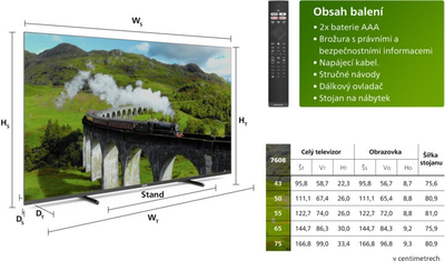 Televizor Philips 43PUS7608, 43" (108cm), 4K UHD, i zi