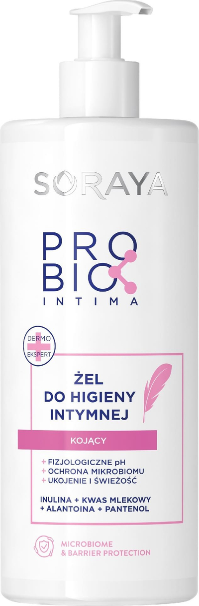 Xhel intim Soraya Probio Intima Soothing Gel, për higjienë të përditshme, efekt qetësues