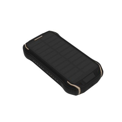 Powerbank diellor Vinnic SACA PEAK, 10000mAh, IP65, ngjyrë e zezë