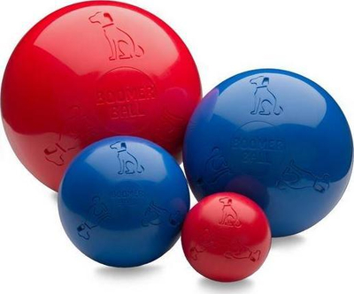 Top për qen Boomer Ball, masa M 15cm, i kuq