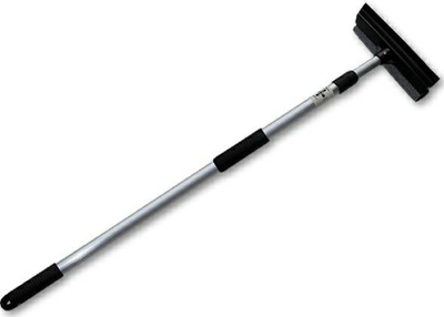 Fshesë për pastrim të xhamave Bradas, 25 cm, e zezë / hirtë