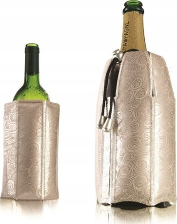 Ftohës shisheje Vacu Vin Rapid Ice, set për verë dhe shampanjë, platin