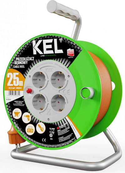 Kabllo zgjatuese Plastrol Standard Line, 25 m, e portokalltë