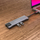 HUB USB Kruger&Matz KM0391.2, USB Type C në HDMI RJ45, 2x USB 3.0, gri
