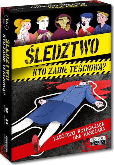 Lojë shoqërore Edgard Games Investigation Who Killed the Mother in Law, krim dhe deduksion, 16+