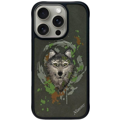 Mbrojtëse telefoni Uniq Nimmy Wolf MagSafe, për iPhone 16 Pro, TPU PC, gri e errët